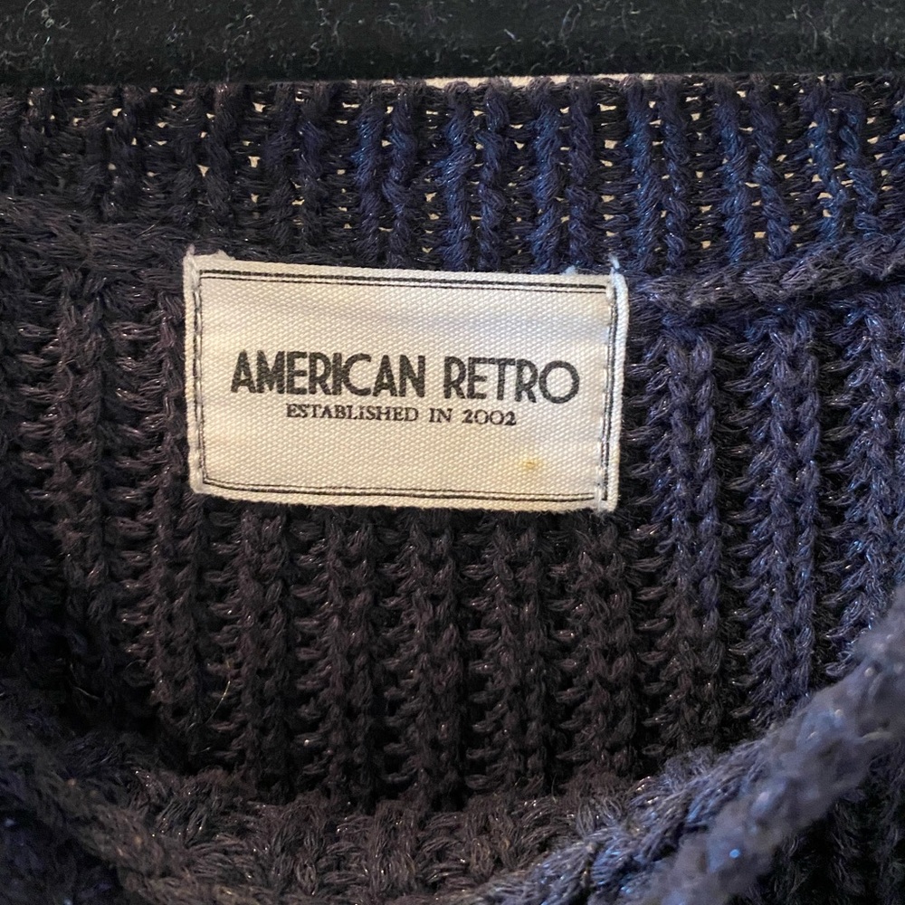 American Retro high low knit sweater - Picture 8 of 9